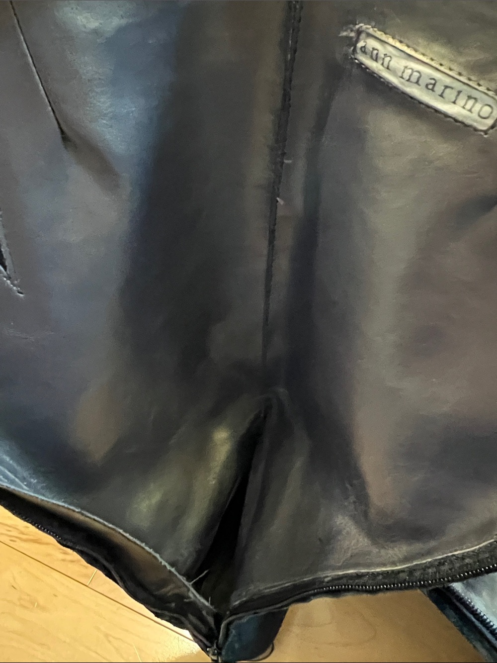 Ann Marino Black Suede Knee-High Heeled Boots - Picture 15 of 17